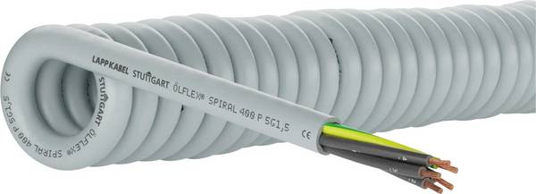 LAPP 70002619 Spiralkabel ÖLFLEX® SPIRAL 400 P 1000 mm / 3000 mm 12 x 0.5 mm² Grau 1 St.