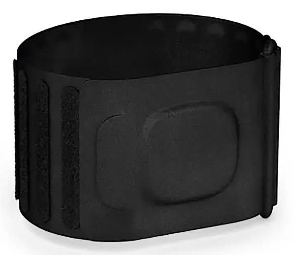 Ein schwarzer Handgelenkstützverband mit verstellbaren Riemen, entwickelt für Kompression und Stabilität.