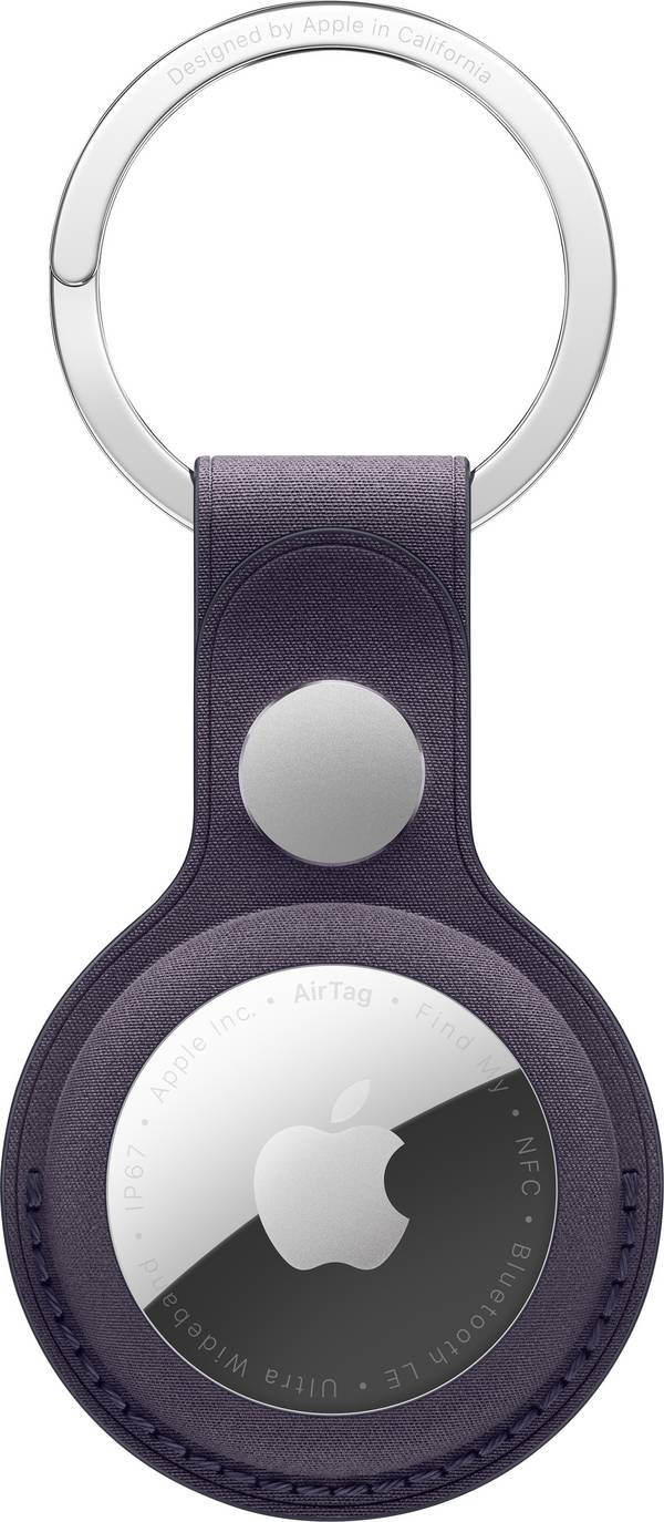 Apple AirTag FineWoven Key Ring AirTag Schlüsselanhänger Mitternachtsviolett