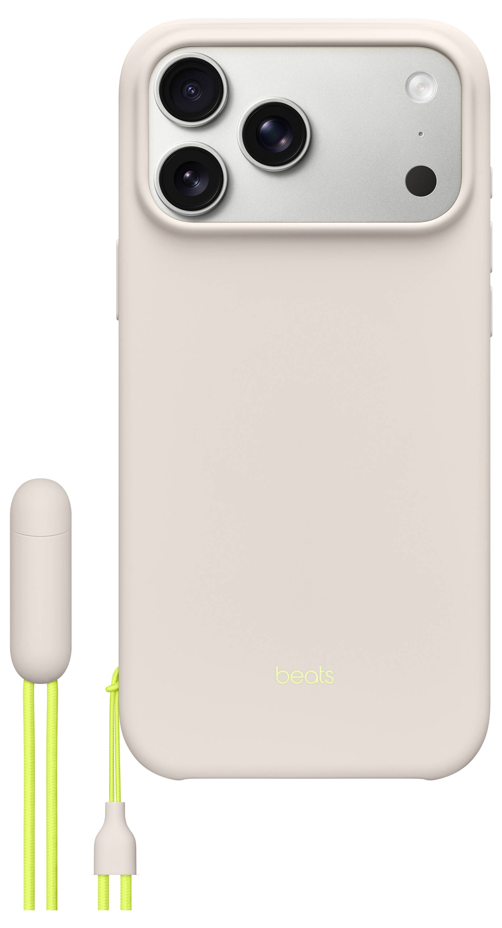 Beats Kickstand Case iPhone 17 Pro Max Kalkstein MagSafe kompatibel, Mit Standfuß, Mit Handschlaufe MGTQ4LL/A