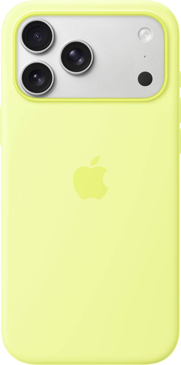 Apple Silicone Case iPhone 17 Pro Max Neongelb MagSafe kompatibel MGFM4ZM/A