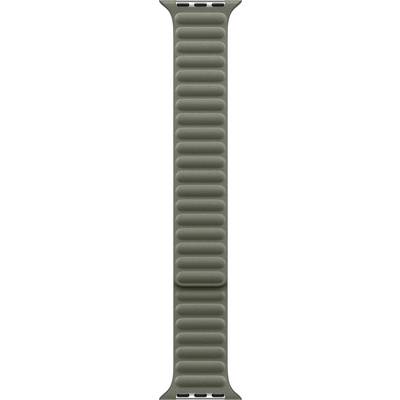 Eine grüne, gerippte Armband mit magnetischem Verschluss, entwickelt für eine Smartwatch.