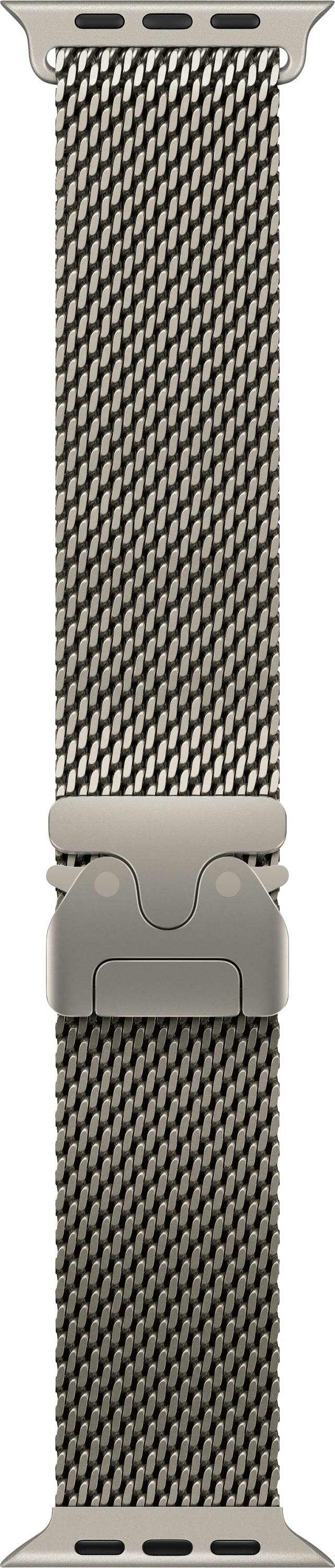 Apple Watch Milanese Loop Band Armband 49 mm L Natur Watch Ultra, Watch Ultra 2, Watch Ultra 3