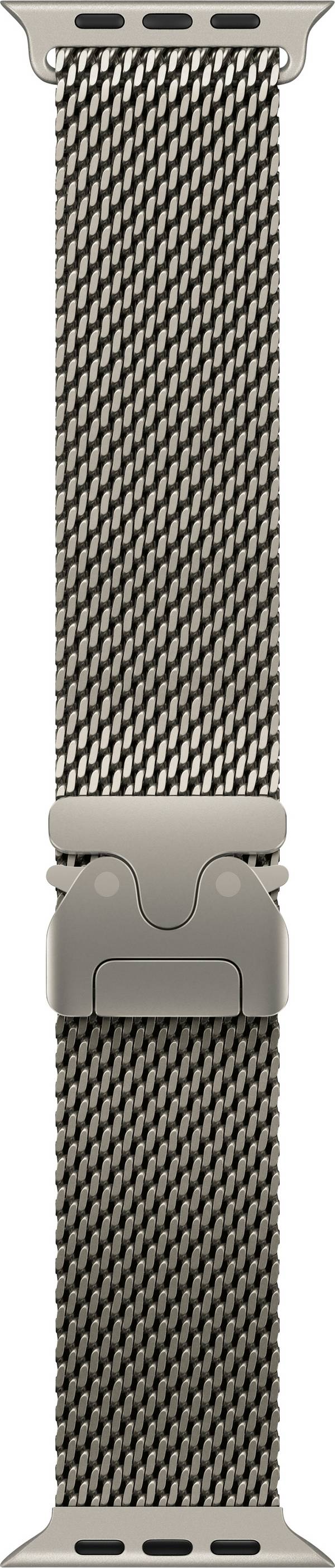 Apple Watch Milanese Loop Band Armband 49 mm L Natur Watch Ultra, Watch Ultra 2, Watch Ultra 3