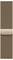 Ein Nahaufnahmebild eines braunen Karostoffs mit einem gefalteten Abschnitt an der Oberkante, der Textur und Strukturdetails hervorhebt.