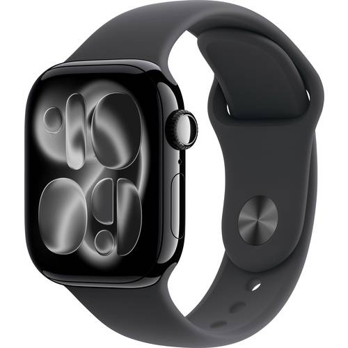 Apple Watch Series 11 GPS 42 mm Aluminiumgehäuse Sport Band Schwarz S/M
