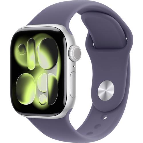 Apple Watch Series 11 GPS 42 mm Aluminiumgehäuse Sport Band Nebelviolett S/M