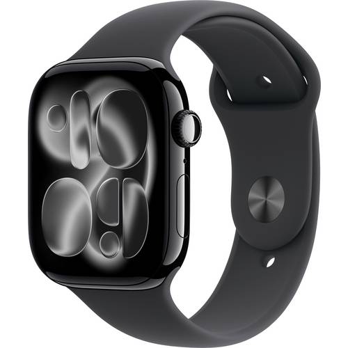 Apple Watch Series 11 GPS 46 mm Aluminiumgehäuse Sport Band Schwarz M/L