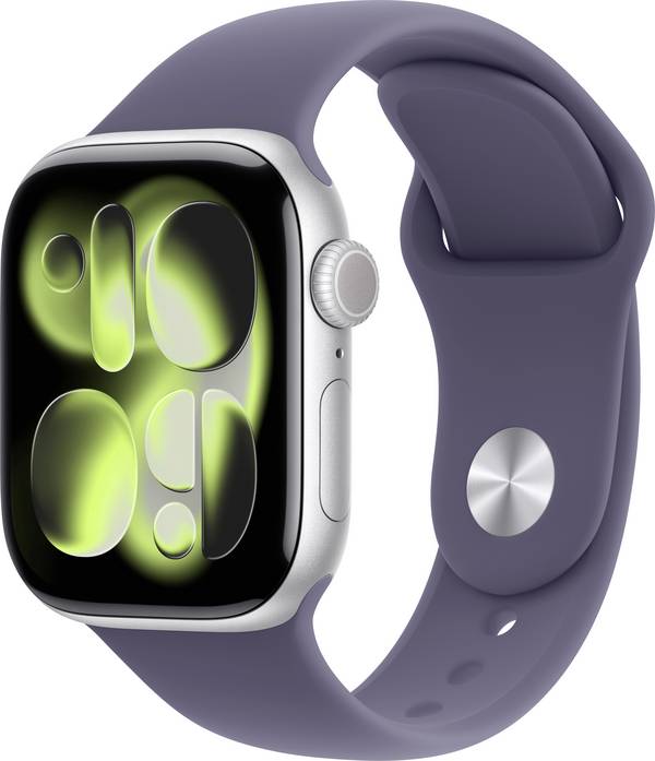 Apple Watch Series 11 GPS + Cellular 42 mm Aluminiumgehäuse Sport Band Nebelviolett M/L