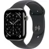 Apple Watch Series 11 GPS + Cellular 46 mm Titangehäuse Sport Band Schwarz M/L