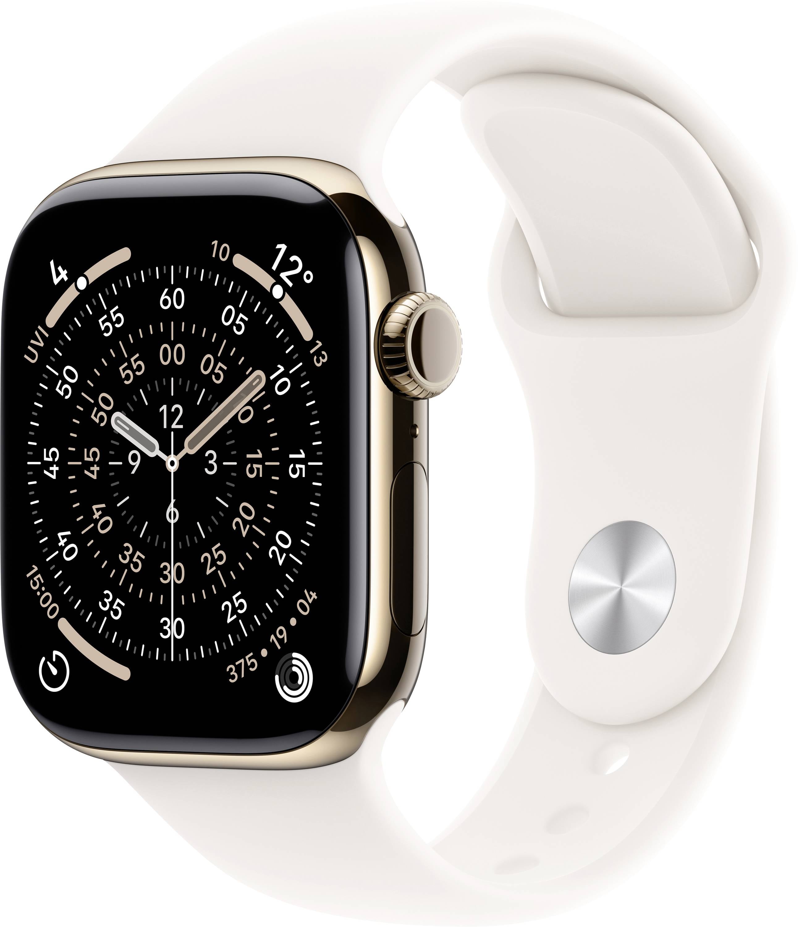Apple Watch Series 11 GPS + Cellular 46 mm Titangehäuse Sport Band Blassrosa S/M
