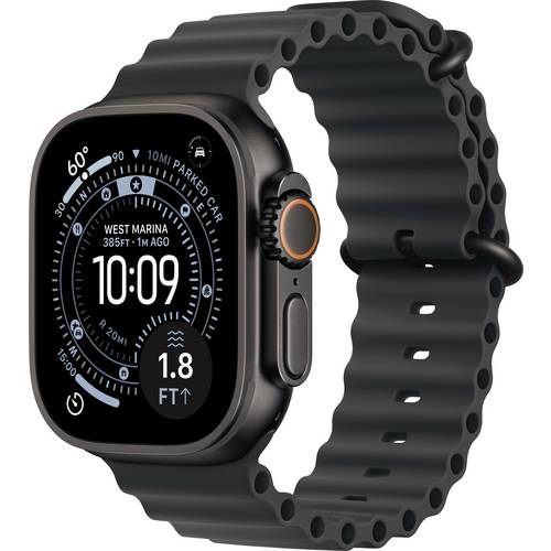 Apple Watch Ultra 3 GPS + Cellular 49 mm Titangehäuse Ocean Band Schwarz