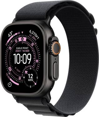 Apple Watch Ultra 3 GPS + Cellular 49 mm Titangehäuse Alpine Loop Schwarz S