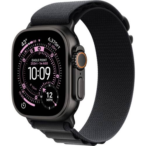 Apple Watch Ultra 3 GPS + Cellular 49 mm Titangehäuse Alpine Loop Schwarz M