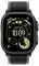 Eine Smartwatch-Anzeige zeigt die Zeit '10:09', mit Gesundheitsmetriken wie einer 46%igen Ladung, einem 20-minütigen Training und dem Standort 'Echo Lake, 8,3 Meilen'.