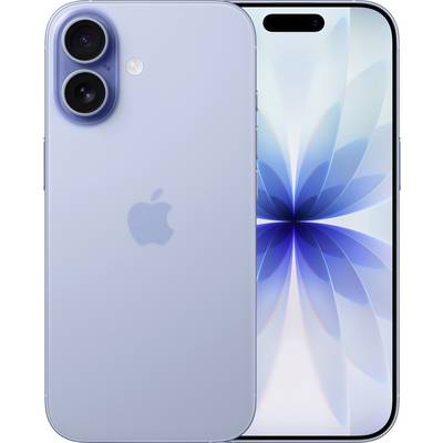 Ein hellblauer Smartphone mit Dual-Kameras auf der Rückseite und einem blumenmotivierten Display auf dem Bildschirm.