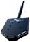 WLAN-Antenne mit der Bezeichnung 'wiSpy' von Oscium, die mehrere kreisförmige Rillen und eine lange Antenne aufweist, mit Zertifizierungssymbolen.