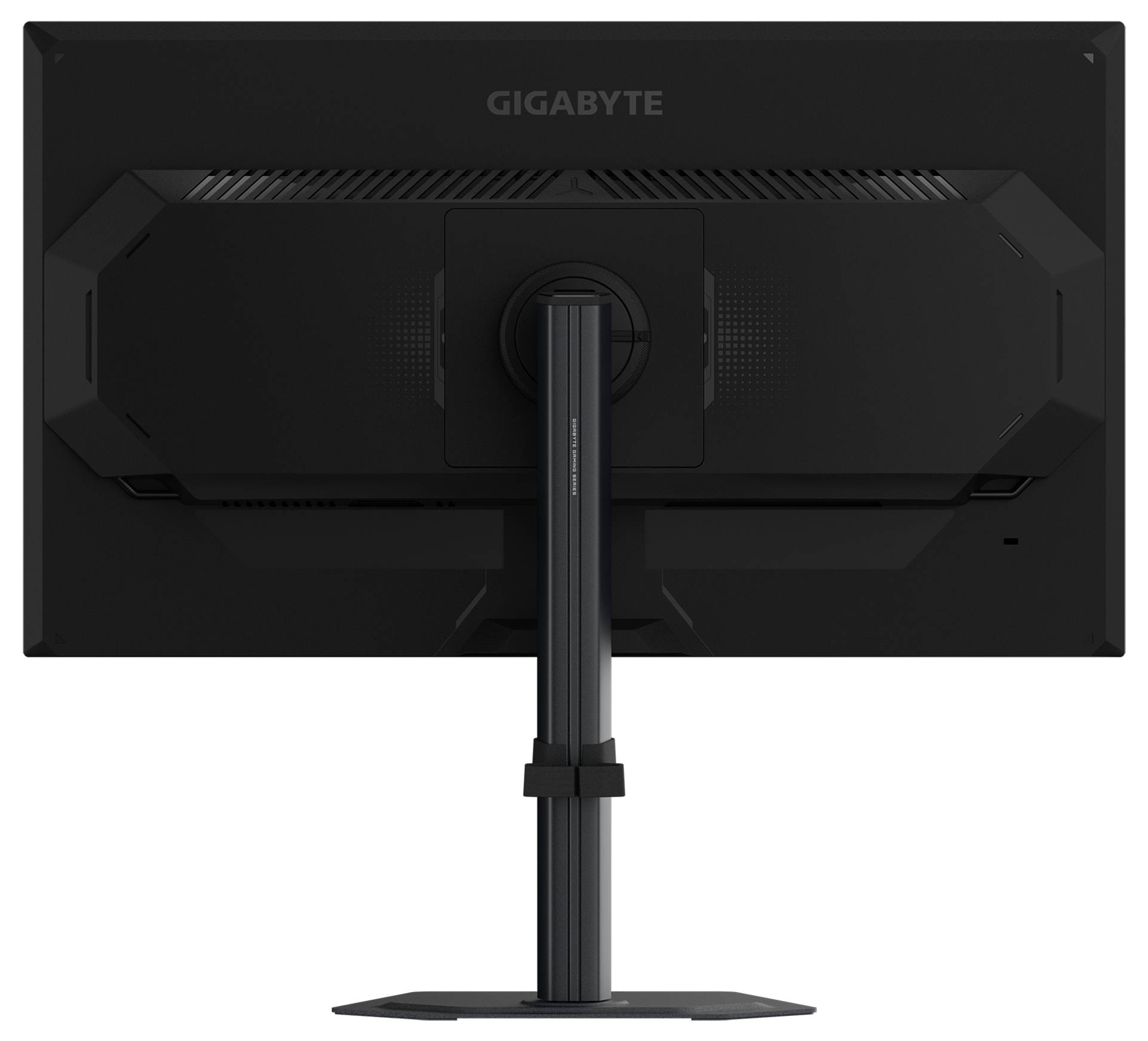 Ein Computermonitor, der das Wort 'GAMING' in 3D-Rot- und Blaulettern zeigt, was einen Fokus auf Gaming andeutet. Der Bildschirm steht auf einem schwarzen Ständer.