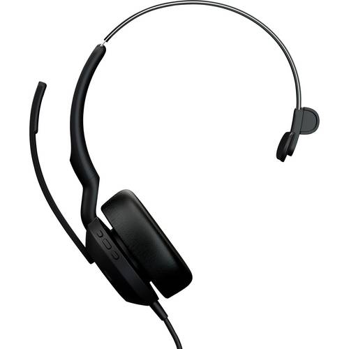 Thumbnail - Jabra JABRA Evolve2 50 MS monaural USB-A On Ear Headset Bluetooth®, Kabellos, kabelgebunden Schwarz
