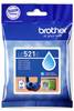 Brother Druckerpatrone Brother LC521C - Cyan - original - Kisse Original Cyan LC521C
