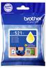 Brother Druckerpatrone Brother LC521Y - Gelb - original - Kisse Original Gelb LC521Y