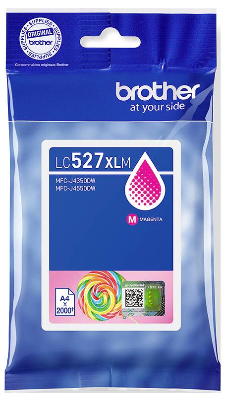 Brother Druckerpatrone Brother LC527XLM - Hohe Ergiebigkeit - M Original Magenta LC527XLM
