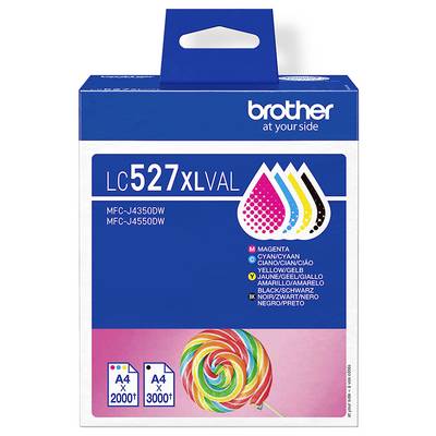 Brother Druckerpatrone Brother LC527XL Value Pack - 4er-Pack - Original Kombi-Pack Cyan, Gelb, Magenta, Schwarz LC527XLV-0