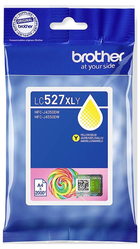 Brother Druckerpatrone Brother LC527XLY - Hohe Ergiebigkeit - G Original Gelb LC527XLY