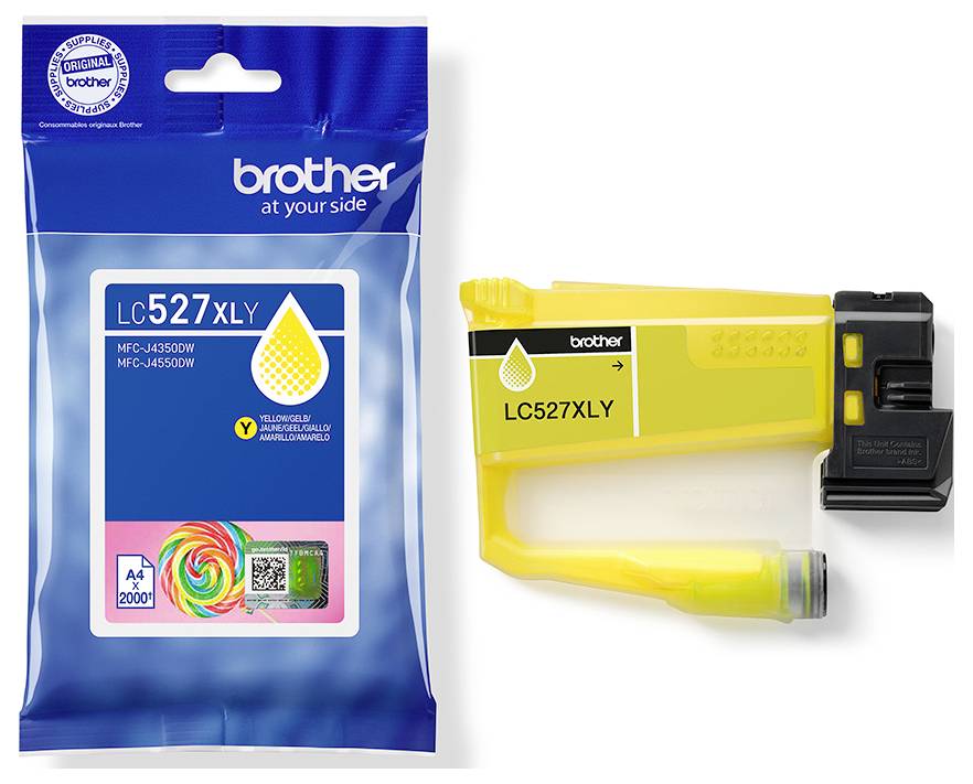 Brother Druckerpatrone Brother LC527XLY - Hohe Ergiebigkeit - G Original Gelb LC527XLY-2