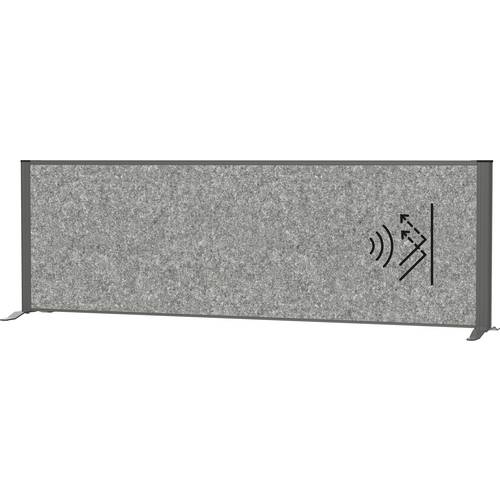 Maul Trennwand Raumgliederung MAULconnecto (B x H) 160 cm x 52.75 cm Vlies Dunkelgrau, Anthrazit 9851689