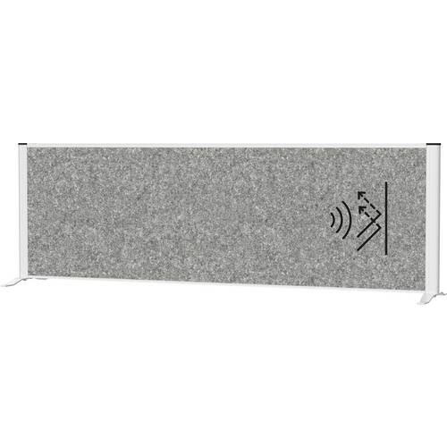 Maul Trennwand Raumgliederung MAULconnecto (B x H) 160 cm x 52.75 cm Vlies Dunkelgrau, Silber 9851695