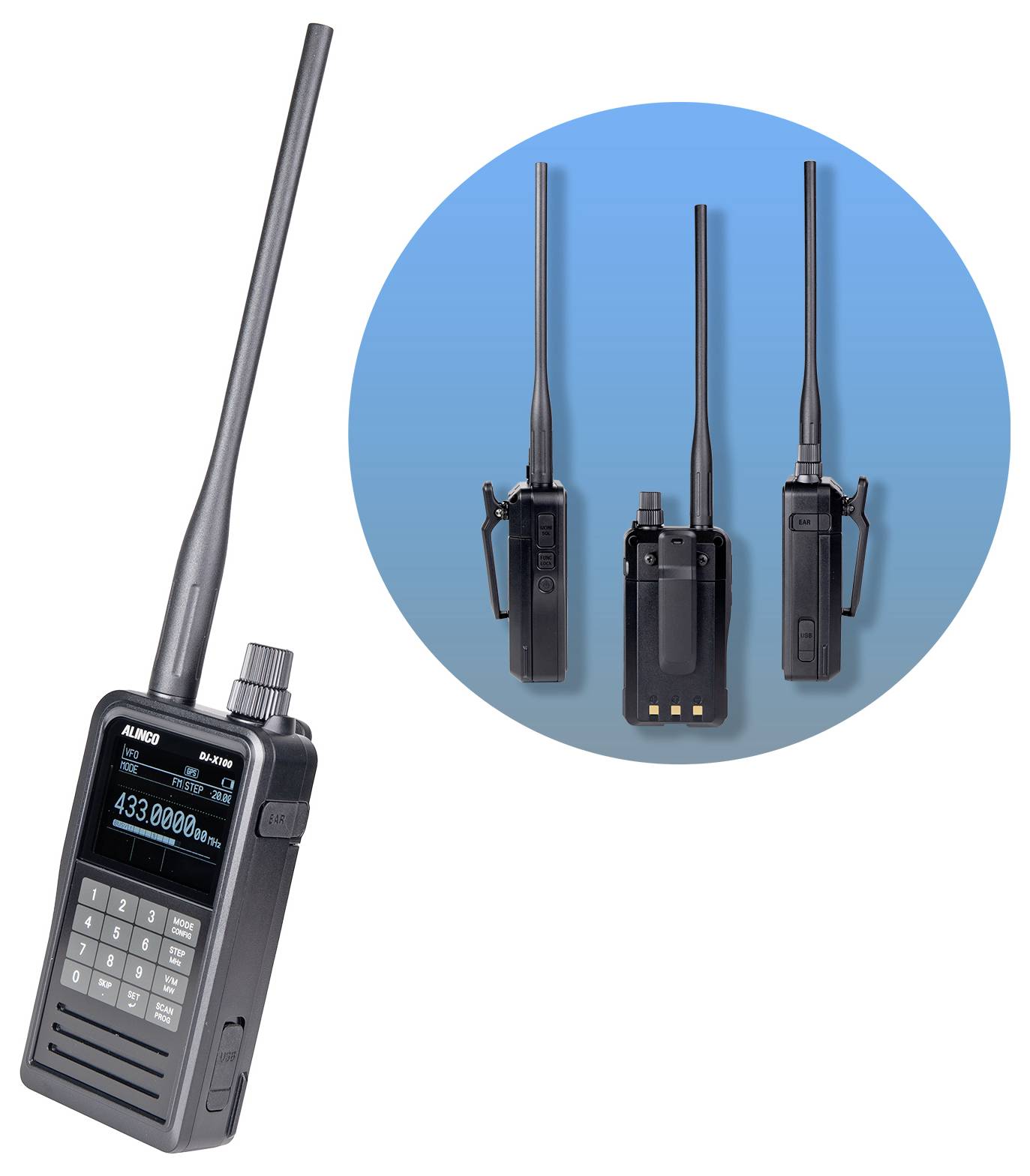 Alinco ALINCO DJ-X-100-E Digitaler Multi-Mode Empfänger 1207 Funk-Handscanner-3