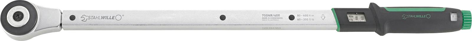 Stahlwille 750NR/400 50021006 Drehmomentschlüssel mit Umschaltknarre 3/4 (20 mm) 80 - 400 Nm