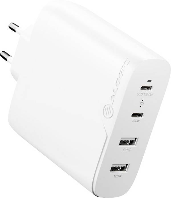 Alogic Rapid Power USB Ladestation 100 W USB-C®, USB-A USB PD Weiß Innenbereich USB Power Delivery (USB-PD)