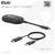 USB-C zu HDMI Wireless-Adapter von Club 3D, gezeigt mit einem HDMI-Kabel. Modellnummer CSV-2570.