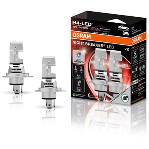 Thumbnail - OSRAM 64193DWNBSP-2HB LED Leuchtmittel NIGHT BREAKER® LED SPEED H4 12 V