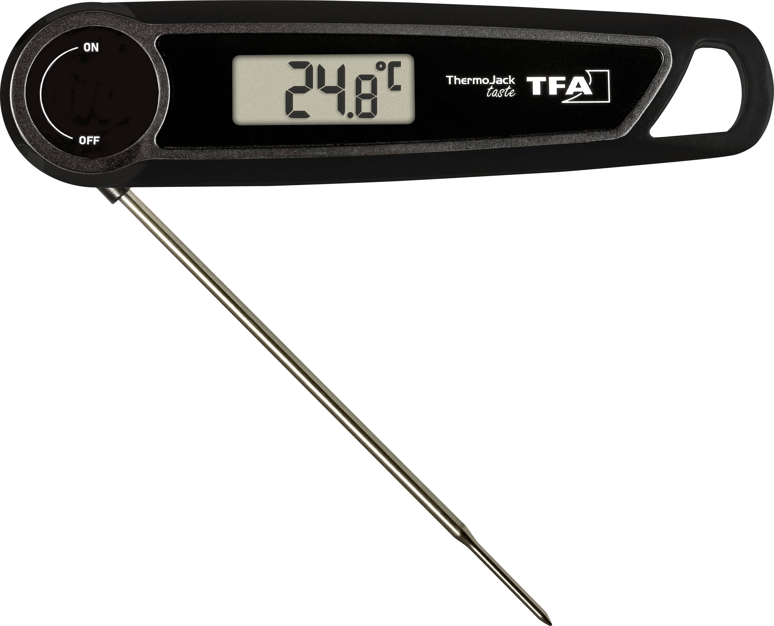 TFA Dostmann THERMO JACK TASTE Grillthermometer Schwarz
