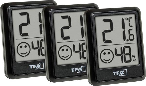 TFA Dostmann  Hygrometer Schwarz 30.5060.01.03