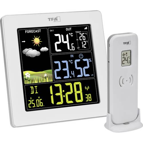 TFA Dostmann SUN 2 35.1174.02 Funk-Wetterstation Vorhersage für 12 bis 24 Stunden Anzahl Sensoren max. 3 St.