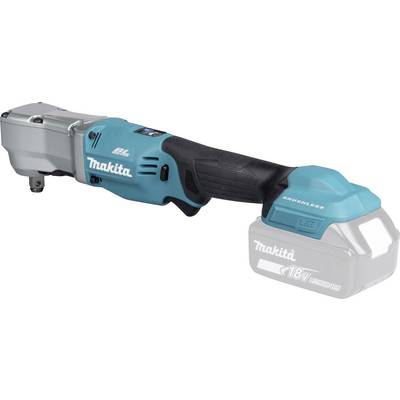 Handgehaltene kabellose Winkelschleifer mit blau-schwarzem Design, ausgestattet mit einem bürstenlosen Motor und einem 18V-Lithium-Ionen-Akkupack.