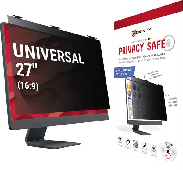DISPLEX Displayschutzglas mit Blickschutz Universell Universell 1 St. 02088
