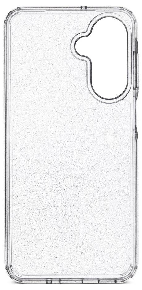 Eine klare, transparente Smartphone-Hülle mit verstärkten Ecken und präzisen Aussparungen für Tasten und Kameraobjektive.