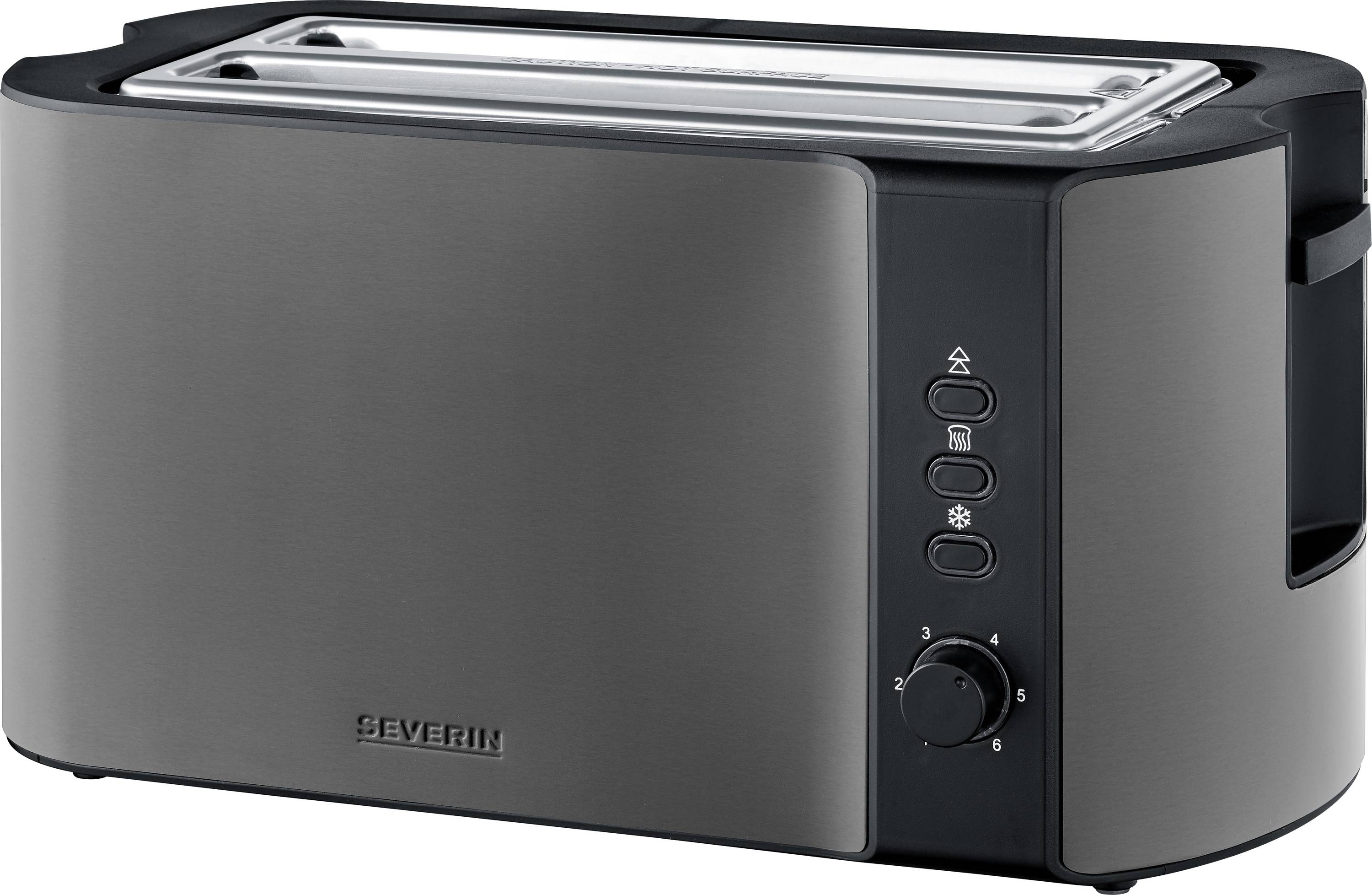 Thumbnail - Severin 9341 Langschlitztoaster Schwarz, Edelstahl