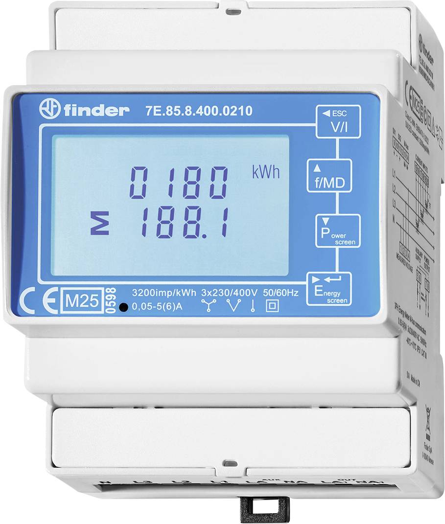 Finder 7E.85.8.400.0210 7E.85.8.400.0210 Contatore di energia digitale 1 pz.