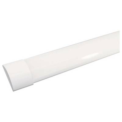 Eine weiße, zylindrische LED-Leuchtstoffröhre mit glatter Oberfläche und leicht abgerundeter Endkappe.