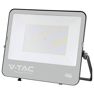 Eine rechteckige LED-Flutlichtstrahler der Marke 'V-TAC' mit dem Slogan 'Meaningful Innovation', der am unteren Rand gedruckt ist.