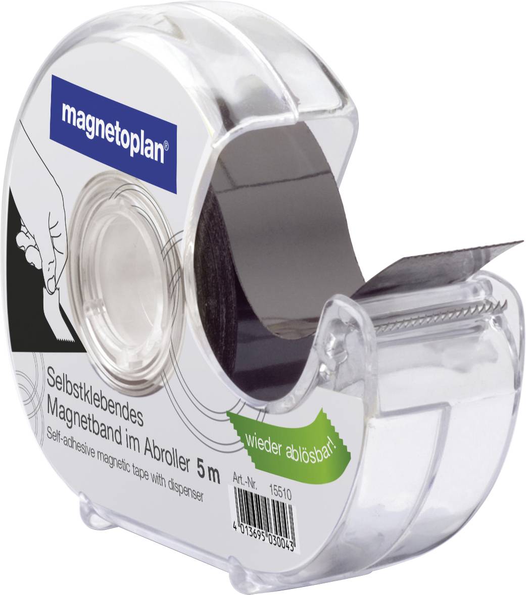 magnetoplan Magnetband (L x B) 5 m x 19 mm Schwarz 1 St. 15510