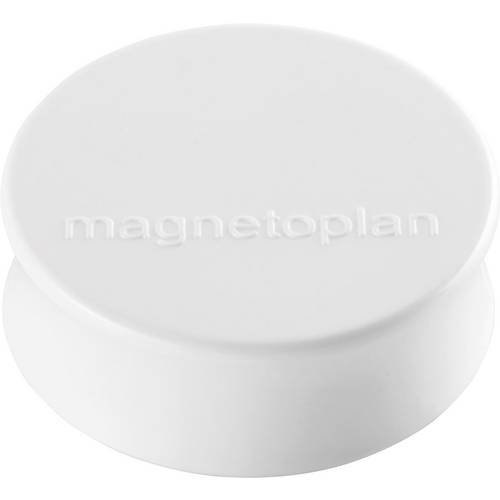 magnetoplan Magnet (Ø x H) 34 mm x 12.5 mm rund Weiß 10 St. 1665000