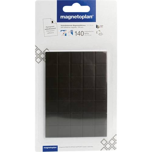 magnetoplan Magnetplatte (L x B x H) 15 x 15 x 0.75 mm quadratisch Weiß 140 St. 15501