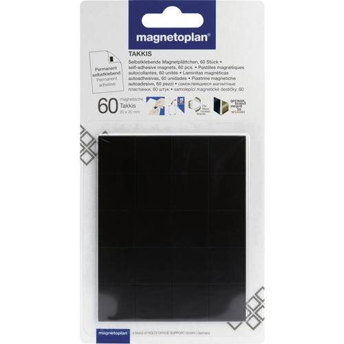 magnetoplan Magnetplatte (L x B x H) 20 x 20 x 0.75 mm quadratisch 60 St. 15502